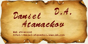 Daniel Atanackov vizit kartica